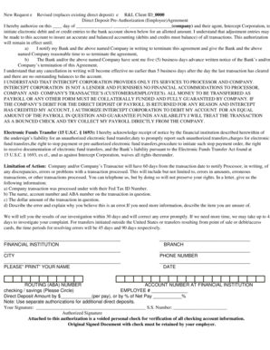 Direct Deposit Pre-Authorization Agreement