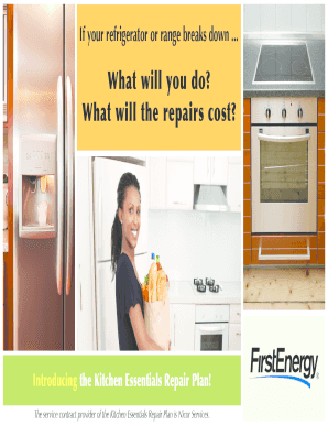 Kitchen Essentials Repair Plan Enrollment Form