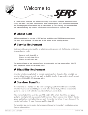 Ohio School Employees Retirement System Membership Form