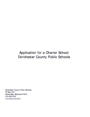 How to write application to executive engineer - Application for a Charter School - Dorchester County Public Schools - dcps k12 md