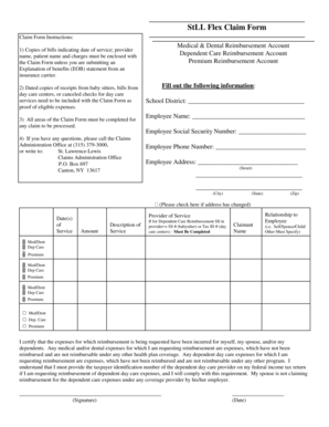 StLL Flex Claim Form