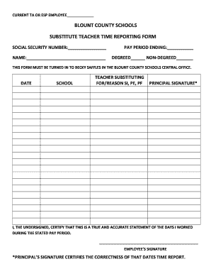 How to fill out a time card - blountk12