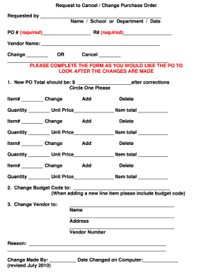 Change order example - Purchase Order Cancel / Change Form (PDF) - springisd