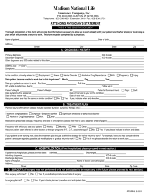 Attending Physician’s Statement