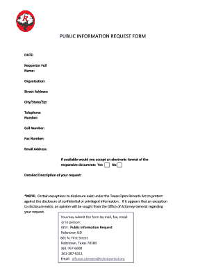 Public Information Request Form