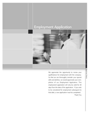 Employment Application Form