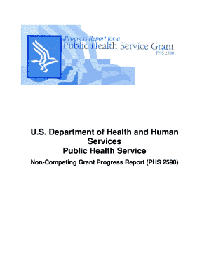 Non-Competing Grant Progress Report (PHS 2590)