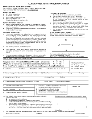 Illinois Voter Registration Application