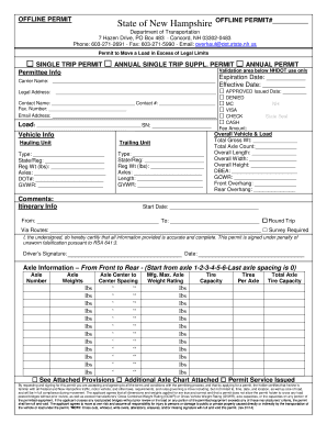 New Hampshire Offline Permit