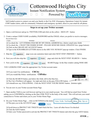Cottonwood Heights Emergency Notification Setup