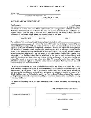 Florida Contractor Bond