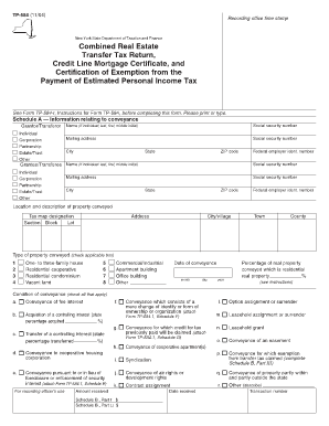 New York State Real Estate Transfer Tax Return