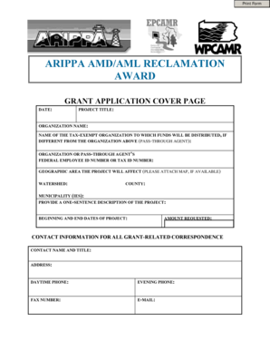 Letterhead format pdf - Cover pagechecklist - wpcamr