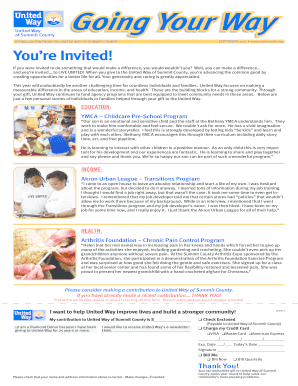 United Way of Summit County Donation Form