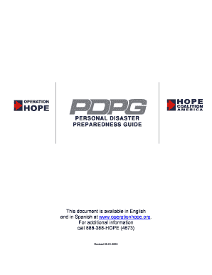 Personal Disaster Preparedness Guide