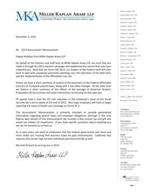 2013 Accountants’ Memorandum