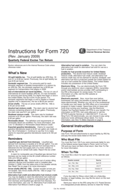 Form 720 Instructions