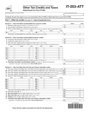 New York State IT-203-ATT Tax Form