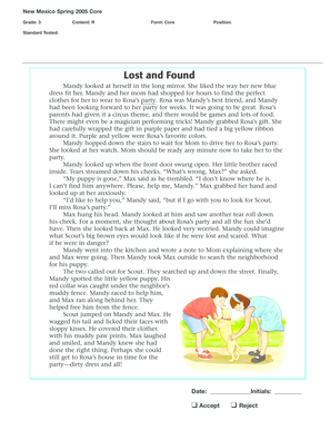 New Mexico Spring 2005 Core Reading Test