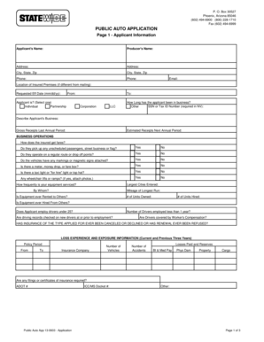 Public Auto Application