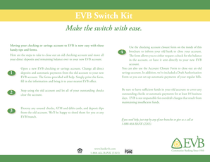 EVB Account Closure Form