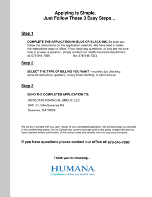 HumanaOne Individual Insurance Application