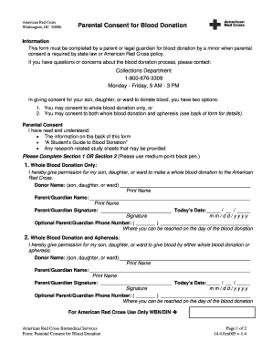 Parental Consent for Blood Donation