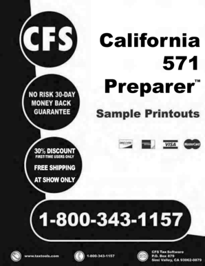 California Business Property Statement Form 571-L