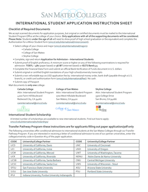 International Student Application Form