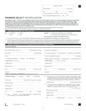 Premiere Select IRA Application Form