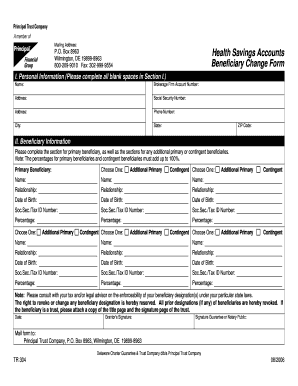 Beneficiary Change Form