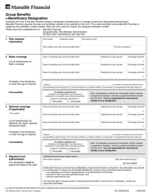 Beneficiary Designation Form