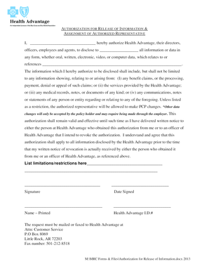 Authorization for Release of Information