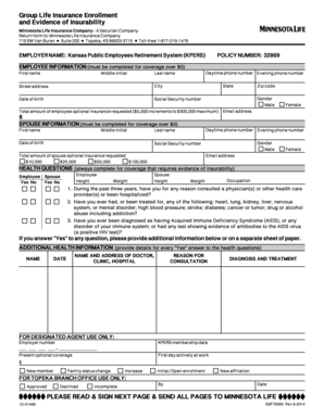 Group Life Insurance Enrollment Form