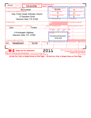 W-2 Wage and Tax Statement