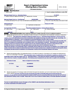 IRS Form 8937 Report