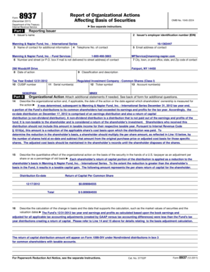 IRS Form 8937 Report