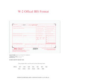 W-2 Form 2004