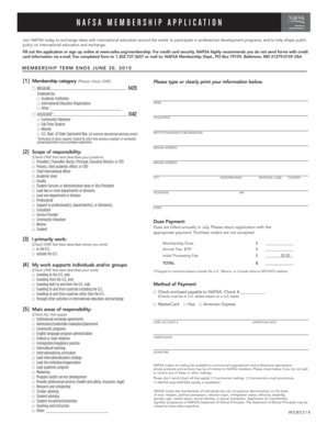 NAFSA Membership Application