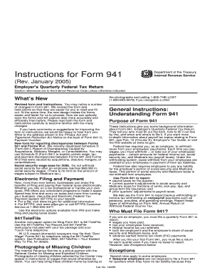 Form 941 Instructions