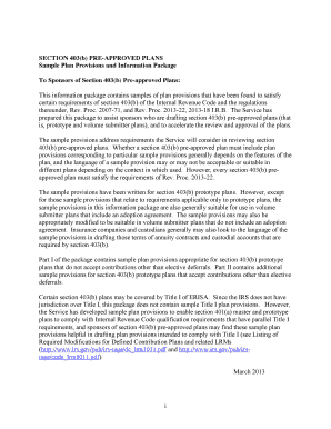 Section 403(b) Pre-Approved Plan Provisions