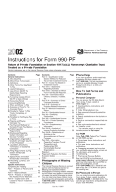 Instructions for Form 990-PF