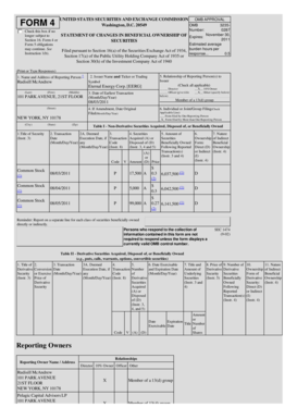 SEC Form 4 Statement of Changes in Beneficial Ownership