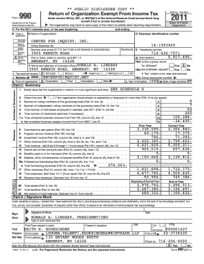 IRS Form 990 2011