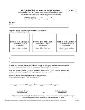 Autorização de Viagem para Menor