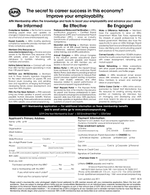 APA Membership Application