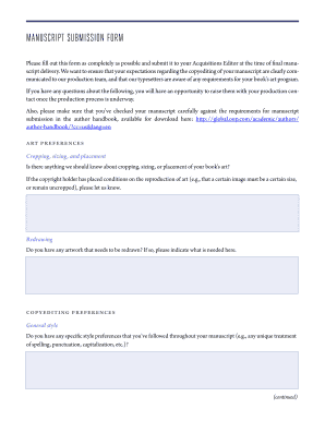 Manuscript Submission Form