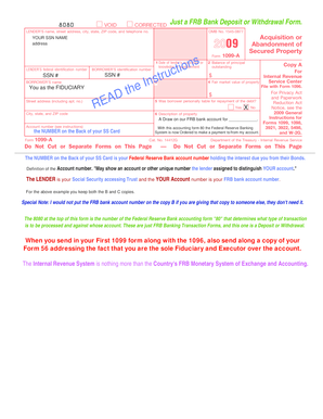 IRS Form 1099-A