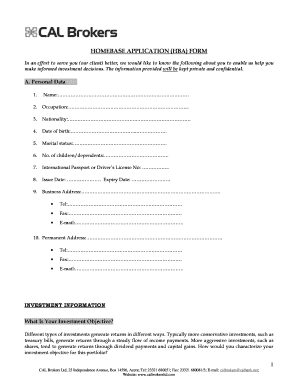 Homebase Application Form