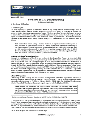 Fbar forms download - Form TD F 90-22.1 (FBAR) reporting - FATCA Analysts!